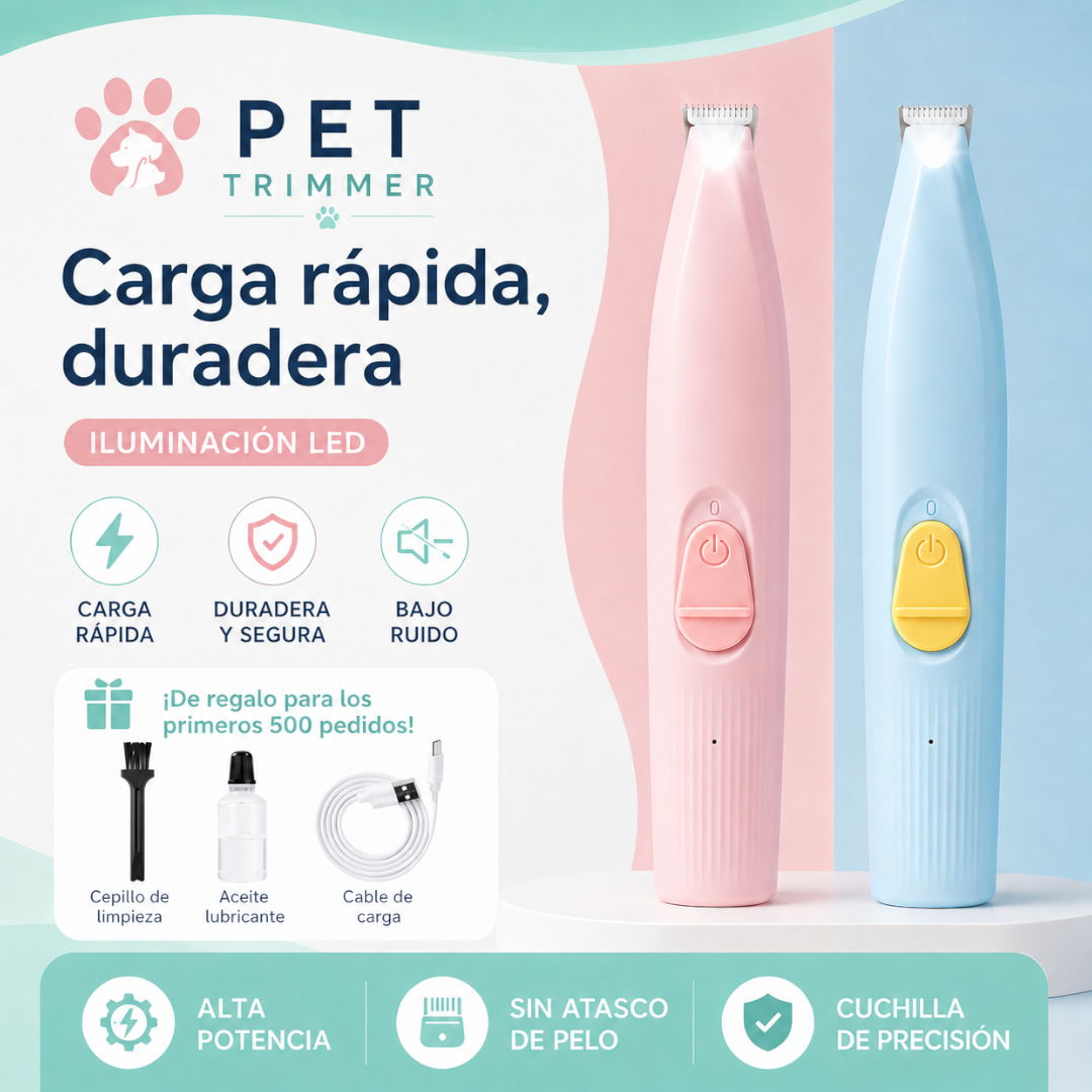 Pet Trimmer - Cortapelos de Precisión para Mascotas