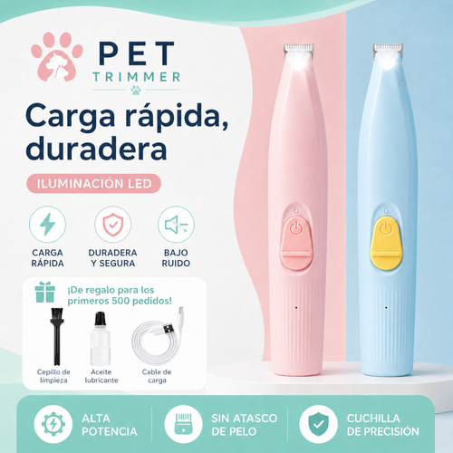 Pet Trimmer - Cortapelos de Precisión para Mascotas